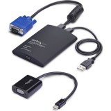 StarTech.com NOTECONS02-VGA-MDP KVM kapcsoló Fekete