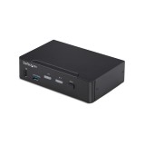 StarTech.com P2AD122-KVM-SWITCH KVM kapcsoló Fekete