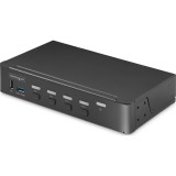 StarTech.com P4AD122-KVM-SWITCH KVM kapcsoló Keretállvány Fekete
