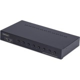 StarTech.com R8AD122-KVM-SWITCH KVM kapcsoló Keretállvány Fekete