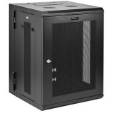 StarTech.com RK1520WALHM állvány 15U Falra szerelhető állvány Fekete