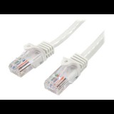 StarTech.com Snagless Cat 5e UTP Patch Cable - patch cable - 3 m - white (45PAT3MWH) - UTP