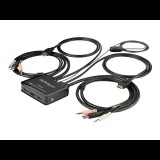 StarTech.com SV211HDUA4K KVM kapcsoló Fekete (SV211HDUA4K)