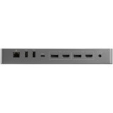 StarTech.com TB3CDK2DHUE dokkoló állomás és port replikátor Vezetékes Thunderbolt 3 Fekete, Szürke