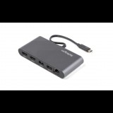 StarTech.com TB3DKM2HDL dokkoló állomás és port replikátor Vezetékes Thunderbolt 3 Szürke (TB3DKM2HDL)