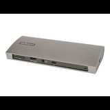 StarTech.com TB4CDOCKUE dokkoló állomás és port replikátor Vezetékes Thunderbolt 4 Fekete, Szürke (TB4CDOCKUE)