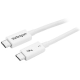 StarTech.com TBLT34MM50CW Thunderbolt kábel 0,5 M 40 Gbit/s Fehér (TBLT34MM50CW)