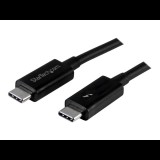 StarTech.com TBLT3MM1M Thunderbolt kábel 1 M 20 Gbit/s Fekete (TBLT3MM1M)