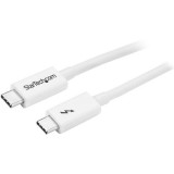 StarTech.com TBLT3MM1MW Thunderbolt kábel 1 M 20 Gbit/s Fehér (TBLT3MM1MW)