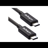 StarTech.com TBLT3MM2M Thunderbolt kábel 2 M 20 Gbit/s Fekete (TBLT3MM2M)