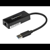 StarTech.com USB 3.0 Ethernet Adapter - USB 3.0 Network Adapter NIC with USB Port - USB to RJ45 - USB Passthrough (USB31000SPTB) - network adapter - USB 3.0 - Gigabit Ethernet (USB31000SPTB)
