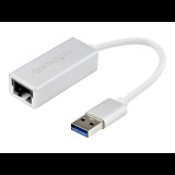 StarTech.com USB 3.0 to Gigabit Network Adapter - Silver - Sleek Aluminum Design for MacBook, Chromebook or Tablet - Native Driver Support (USB31000SA) - network adapter - USB 3.0 - Gigabit Ethernet x 1 (USB31000SA)