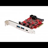 StarTech.com USB 3.1 Gen2 1x Type-C 2x Type-A bővítő kártya PCIe (PEXUSB312A1C1H) (PEXUSB312A1C1H) - Bővítő kártyák
