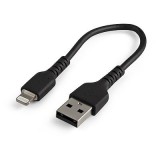 Startech.com USB-A - Lightning adat- és töltőkábel 15cm fekete (RUSBLTMM15CMB) (RUSBLTMM15CMB)