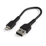 Startech.com USB-A - Lightning adat- és töltőkábel 15cm fekete (RUSBLTMM15CMB) (RUSBLTMM15CMB) - Adatkábel