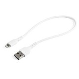 Startech.com USB-A - Lightning adat- és töltőkábel 30cm fehér (RUSBLTMM30CMW) (RUSBLTMM30CMW) - Adatkábel