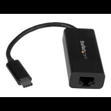 StarTech.com USB C to Gigabit Ethernet Adapter - Black - USB 3.1 to RJ45 LAN Network Adapter - USB Type C to Ethernet (US1GC30B) - network adapter - USB-C - Gigabit Ethernet (US1GC30B)