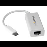 StarTech.com USB C to Gigabit Ethernet Adapter - White - USB 3.1 to RJ45 LAN Network Adapter - USB Type C to Ethernet (US1GC30W) - network adapter - USB-C - Gigabit Ethernet (US1GC30W)