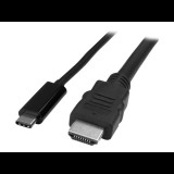 StarTech.com USB-C to HDMI Adapter Cable - 2m (6 ft.) - 4K at 30 Hz - external video adapter (CDP2HDMM2MB) - HDMI