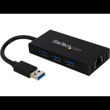 StarTech.com USB/Ethernet Combo Hub (ST3300GU3B) (ST3300GU3B)