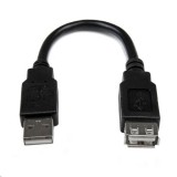 StarTech.com USB hosszabbító kábel fekete (USBEXTAA6IN) (USBEXTAA6IN) - USB hosszabbító