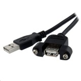 StarTech.com USB hosszabbító kábel fekete (USBPNLAFAM3) (USBPNLAFAM3) - USB hosszabbító