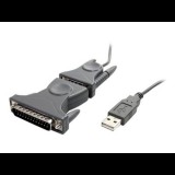 StarTech.com USB to Serial Adapter - 3 ft / 1m - with DB9 to DB25 Pin Adapter - Prolific PL-2303 - USB to RS232 Adapter Cable (ICUSB232DB25) - serial adapter - USB 2.0 (ICUSB232DB25)