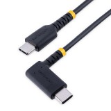 Startech.com USB Type-C - USB Type-C (hajlított) adat- és töltőkábel 1m fekete (R2CCR-1M-USB-CABLE) (R2CCR-1M-USB-CABLE) - Adatkábel