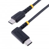 Startech.com USB Type-C - USB Type-C (hajlított) adat- és töltőkábel 30cm fekete (R2CCR-30C-USB-CABLE) (R2CCR-30C-USB-CABLE) - Adatkábel