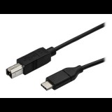 StarTech.com USB2CB50CM USB kábel 0,5 M USB 2.0 USB C USB B Fekete (USB2CB50CM)
