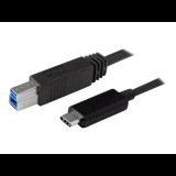 StarTech.com USB31CB1M USB kábel 1 M USB 3.2 Gen 2 (3.1 Gen 2) USB C USB B Fekete (USB31CB1M)