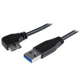 StarTech.com USB3AU50CMLS USB kábel USB 3.2 Gen 1 (3.1 Gen 1) 0,5 M USB A Micro-USB B Fekete