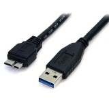 StarTech.com USB3AUB50CMS USB kábel USB 3.2 Gen 1 (3.1 Gen 1) 0,5 M USB A Micro-USB B Fekete