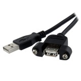 StarTech.com USBPNLAFAM1 USB kábel 0,3 M USB 2.0 USB A Fekete (USBPNLAFAM1)