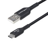 Startech USB-A to USB-C Charging Cable 1m Black USB2AC1MNC