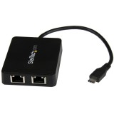 Startech USB-C to Dual Gigabit Ethernet Adapter US1GC301AU2R