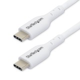 StarTech USB Type-C - USB Type-C Adat- és töltőkábel 1m - Fehér (USB2CC1MNCWHE)