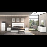 Status ST Mara hálószoba - fehér, 160x200 cm ággyal