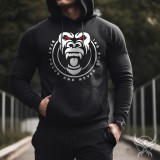 Stay focus and never give up pulóver (fekete)