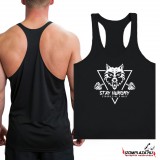 Stay hungry. Strong like a wolf - Stringer fekete trikó