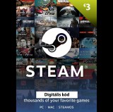 Steam 3€ elektronikus licensz