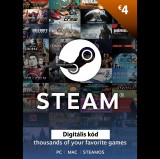 Steam 4€ elektronikus licensz