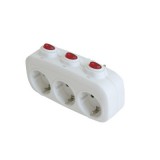 STECK Hármas külön kapcsolható földelt elosztó SEK 3