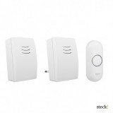 STECK Vezeték nélküli csengő szett, dupla beltéri egységgel