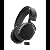 SteelSeries Arctis 7+ vezeték nélküli mikrofonos fejhallgató fekete (61470) (steelseries61470) - Fejhallgató