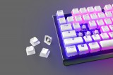 Steelseries PrismCAPS Universal Double Shot PBT Keycaps White UK 60219
