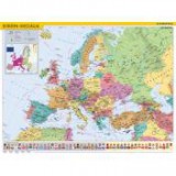 Steiefel Könyökalátét, kétoldalas, STIEFEL, "Európa országai/Európa gyerektérkép"