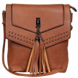 Steinmeister Rojtos szegecses designbőr kézitáska, barna