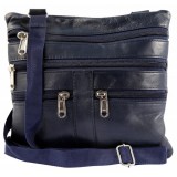 Steinmeister valódi bőr kis válltáska, kék