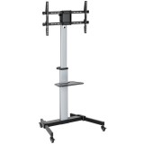 Stell SOS 4050 37"-86" LCD TV / Monitor gurulós padló tartó állvány - Ezüst (SOS 4050)